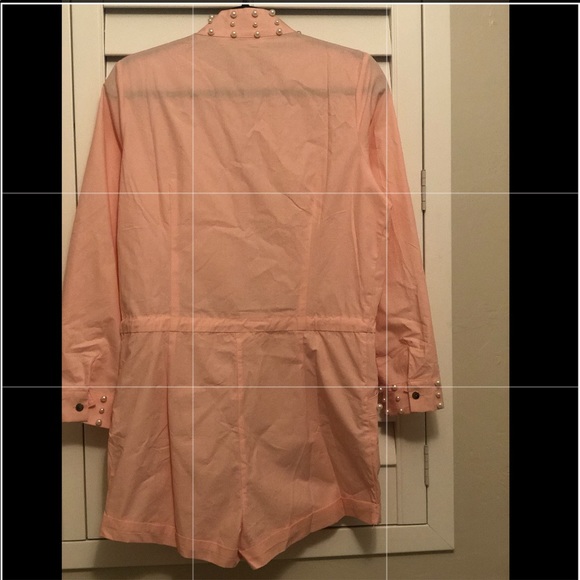 Pink zippered pearl romper - Picture 2 of 2